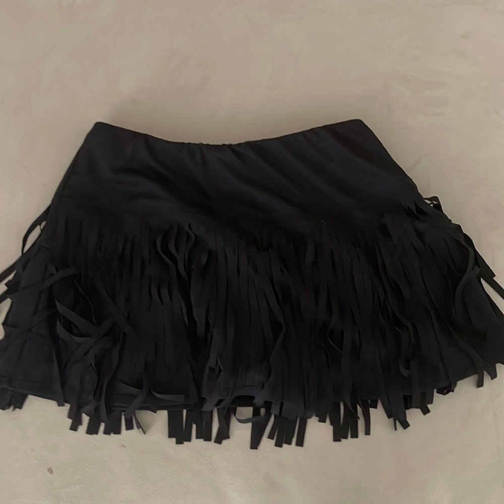 COPY - frilly black mini tennis skirt